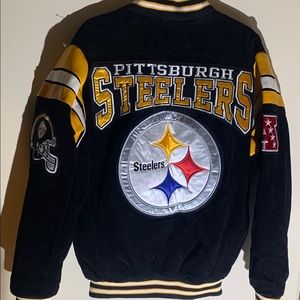Men’s Small Pittsburgh Steelers Leather Jacket